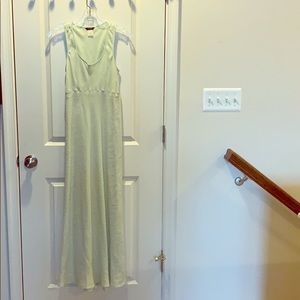 Linen summer dress in pastel mint SIZE 2